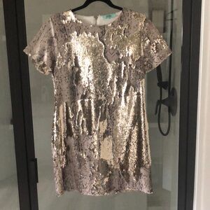 Karlie snakeskin sequin dress L cocktail